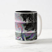 Tasse 2 Couleurs Bouquet Techno (Devant droit)