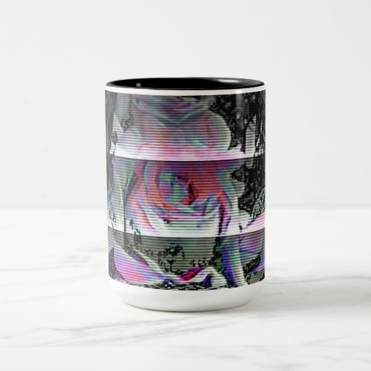 Tasse 2 Couleurs Bouquet Techno (Centre)
