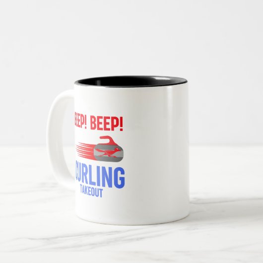 Tasse 2 Couleurs Bourcez ! Bourcez ! Curling Takeout (Devant gauche)