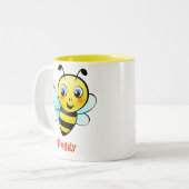 Tasse 2 Couleurs Bourdon personnalisable (Devant gauche)