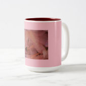 Tasse 2 Couleurs Bourgogne rose Lily (Devant droit)