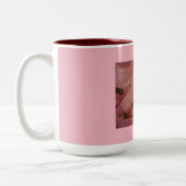 Tasse 2 Couleurs Bourgogne rose Lily (Gauche)