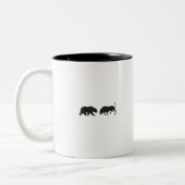 Tasse 2 Couleurs Bourse de Bear Bull (Gauche)