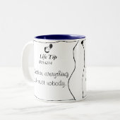 Tasse 2 Couleurs Bout #254214 de la vie (Devant gauche)