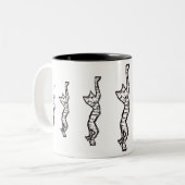 Tasse 2 Couleurs Bout droit de chat ! (Devant gauche)