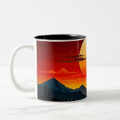 Tasse 2 Couleurs BOUT RED SUNSET Design (Gauche)