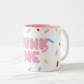 Tasse 2 Couleurs Bouteille à café design Donut (Devant droit)