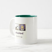 Tasse 2 Couleurs Bouteille à café recto-verso (Devant gauche)