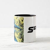 Tasse 2 Couleurs Bouteille à café V2 (Centre)