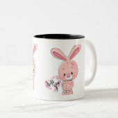 Tasse 2 Couleurs Bouteille de café lapin (Devant droit)