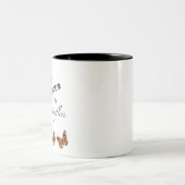 Tasse 2 Couleurs Bouteille de café Monarch Butterfly (Centre)