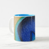 Tasse 2 Couleurs Bouteille de paon (Devant gauche)