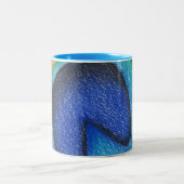 Tasse 2 Couleurs Bouteille de paon (Centre)