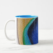 Tasse 2 Couleurs Bouteille de paon (Gauche)