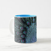 Tasse 2 Couleurs Bouteille de paon (Devant gauche)
