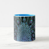 Tasse 2 Couleurs Bouteille de paon (Centre)