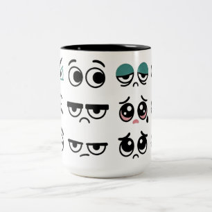 Tasse 2 Couleurs Bouteille d'eau avec des yeux de dessin animé drôl