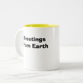 Tasse 2 Couleurs Bouteille des pots de soucoupes (Devant gauche)