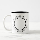 Tasse 2 Couleurs Bouteille du logo de l'entreprise (Gauche)