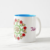 Tasse 2 Couleurs Bouteille flamboyenne de Boricua (Devant droit)