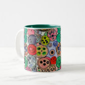 Tasse 2 Couleurs Bouton (Devant gauche)