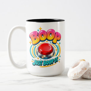 Tasse 2 Couleurs Bouton Boop Humour Il suffit de Boop Il Amusant po