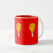Tasse 2 Couleurs Bouton de jambe de poulet (Devant droit)