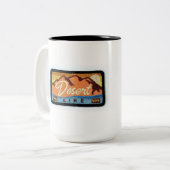 Tasse 2 Couleurs Bouton de patchs Desert Aire (Devant gauche)