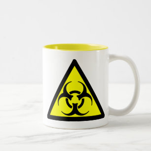 Tasse 2 Couleurs Bouton de symbole BIodanger