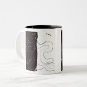 Tasse 2 Couleurs Bouton double impression (Devant gauche)