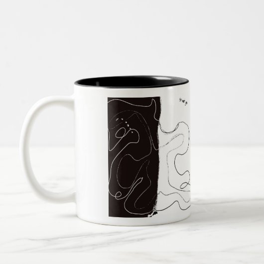 Tasse 2 Couleurs Bouton double impression (Gauche)