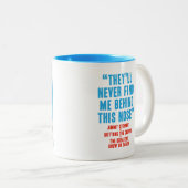 Tasse 2 Couleurs Boutons le clown (Devant droit)