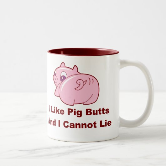 Tasse 2 Couleurs Bouts de porc (Droit)