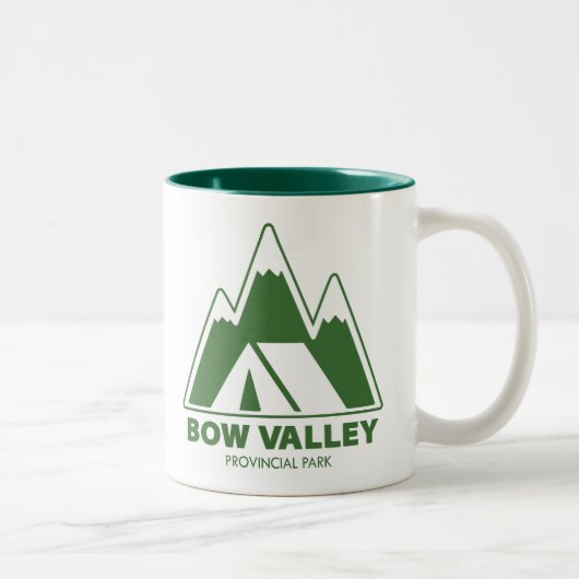 Tasse 2 Couleurs Bow Valley Provincial Park Mountains Camping (Droit)