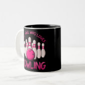 Tasse 2 Couleurs Bowling Gift For Girls Women Bowling Game Bowlers (Devant gauche)