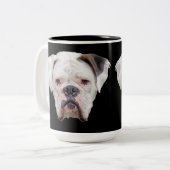 Tasse 2 Couleurs Boxe faciale (Devant gauche)