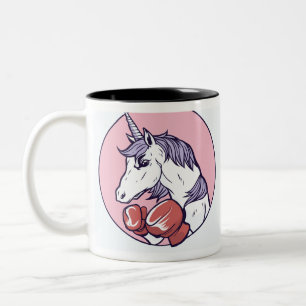 Tasse 2 Couleurs Boxe Unicorn