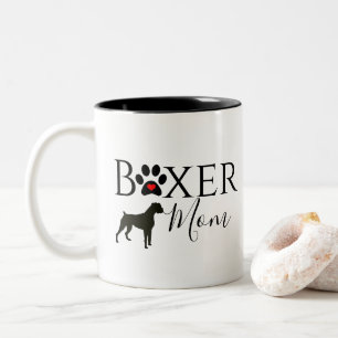 Tasse 2 Couleurs Boxer Mom - Dog Pawprint
