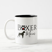 Tasse 2 Couleurs Boxer Mom - Dog Pawprint (Gauche)