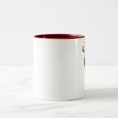 Tasse 2 Couleurs Boxeur rouge de nez (Centre)