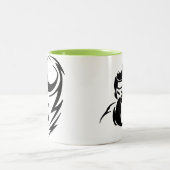 Tasse 2 Couleurs Boxeur vert frais (Centre)