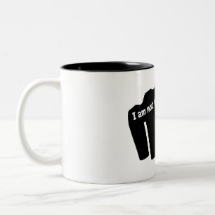 Tasse 2 Couleurs Boxing, je ne suis pas ici pour parler