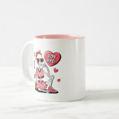 Tasse 2 Couleurs Boy Bye Funny Anti-Valentin (Devant gauche)