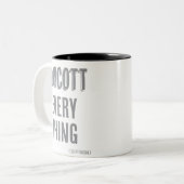 Tasse 2 Couleurs Boycott Tout (sauf bacon) (Devant gauche)