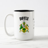 Tasse 2 Couleurs Boyle Family Crest, Traduction & Signification (Gauche)