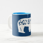 Tasse 2 Couleurs Bozeman Montana Bear (Devant gauche)