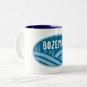 Tasse 2 Couleurs Bozeman Montana Extérieur (Devant gauche)