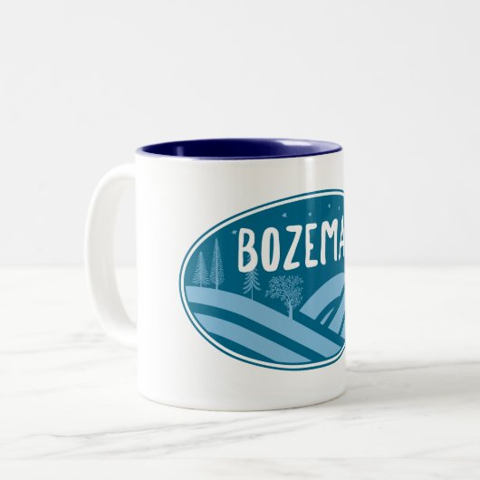 Tasse 2 Couleurs Bozeman Montana Extérieur (Devant gauche)