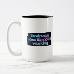 Tasse 2 Couleurs Brain.exe A Cessé De Fonctionner T-shirt Drôle