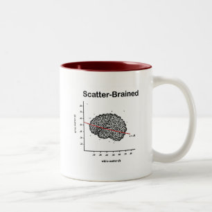 Tasse 2 Couleurs Brainé par des rayures